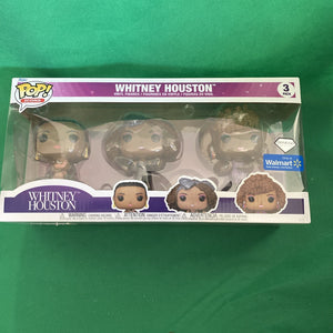 Funko Pop! Icons Whitney Houston 3 Pack Vinyl Figures Walmart Diamond Exclusive