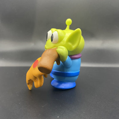 Disney/pixar Toy Story 3 Three Eyed Alien Action Figure Holding Pizza Blind Box.