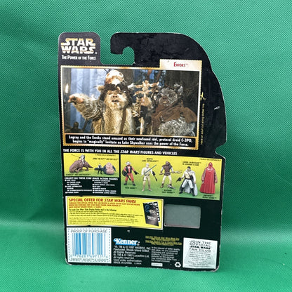 Star Wars Power Of The Force Ewoks Wicket Logray 3.75" Figure Freeze Frame 1997