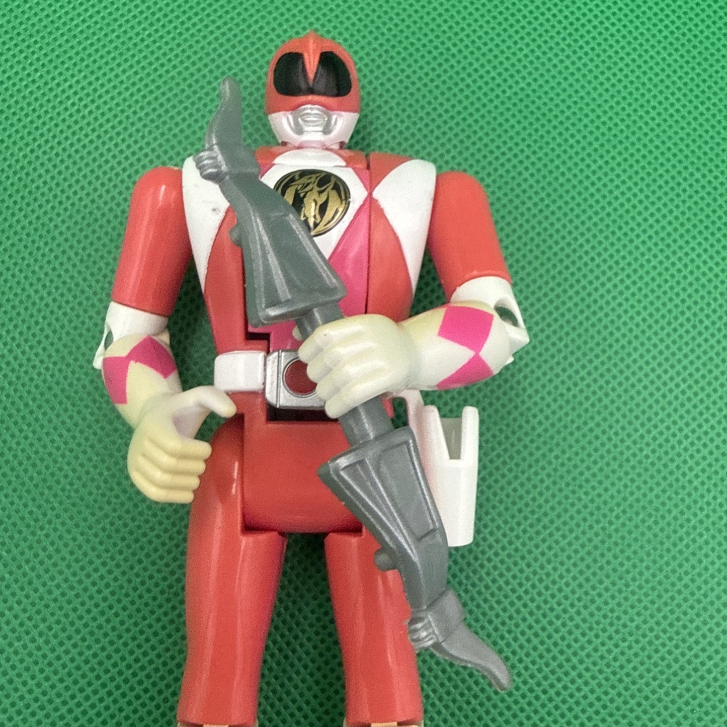 1993 Bandai Pink Auto Morphin Kimberly Flip Head Power Ranger 5.5” Figure