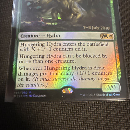 MTG Hungering Hydra Foil #189 Core Set 2019 M19 Magic the Gathering NM Stamped
