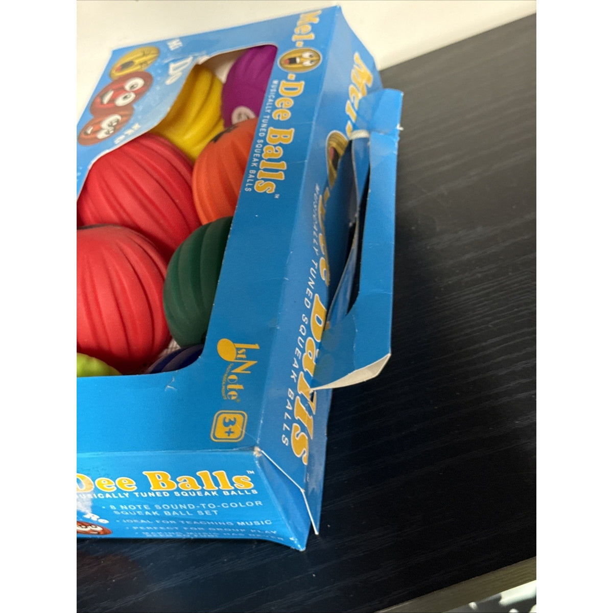 Mel-O-Dee Balls Diatonic Squeeze Ball Set. 8 Balls With Sheet Music.