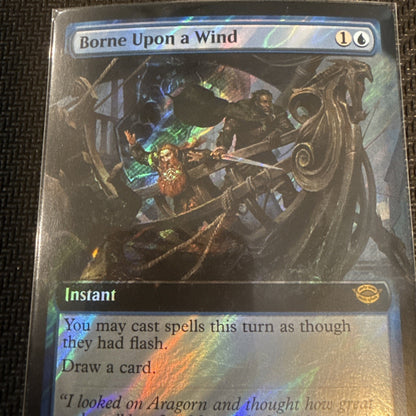 Borne Upon a Wind (Extended Art) (Surge Foil) Lord of the Rings NM 761