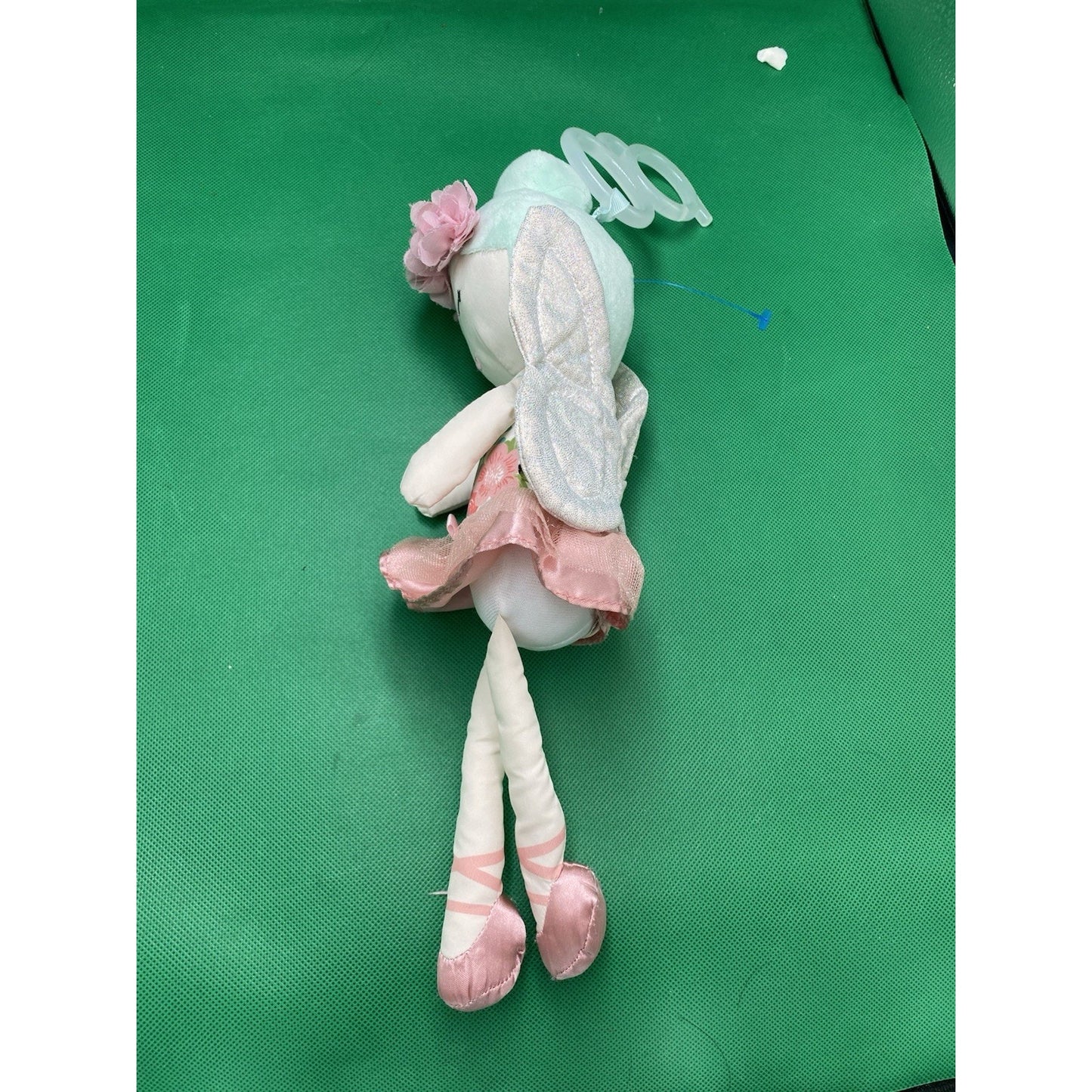 go! by Melissa & Doug Cloth Fairy Rattle Doll Floral Dress Pink Tutu Wings