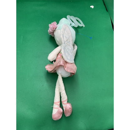go! by Melissa & Doug Cloth Fairy Rattle Doll Floral Dress Pink Tutu Wings