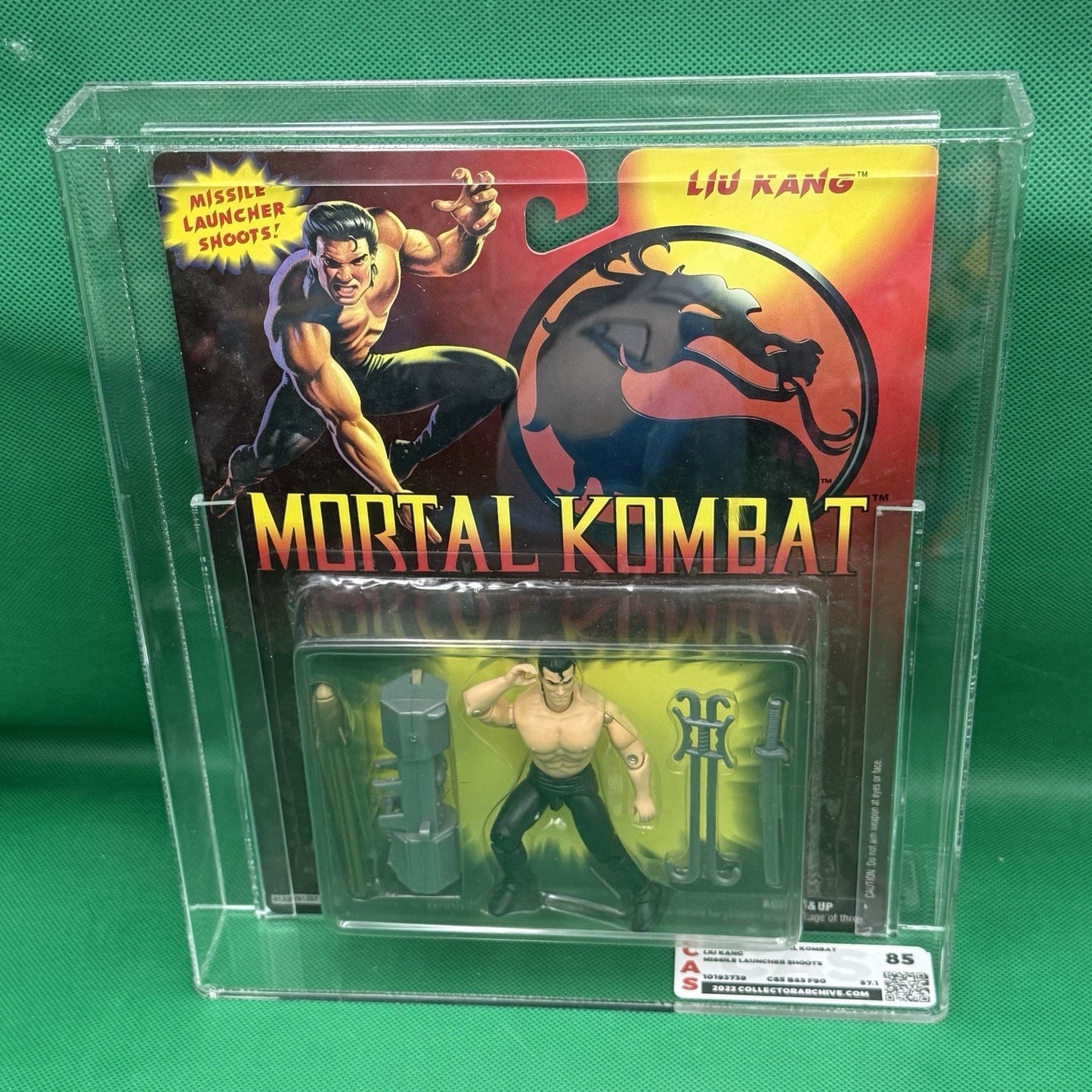 Mortal Kombat Liu Kang Action Figure 1994 Hasbro CAS 85