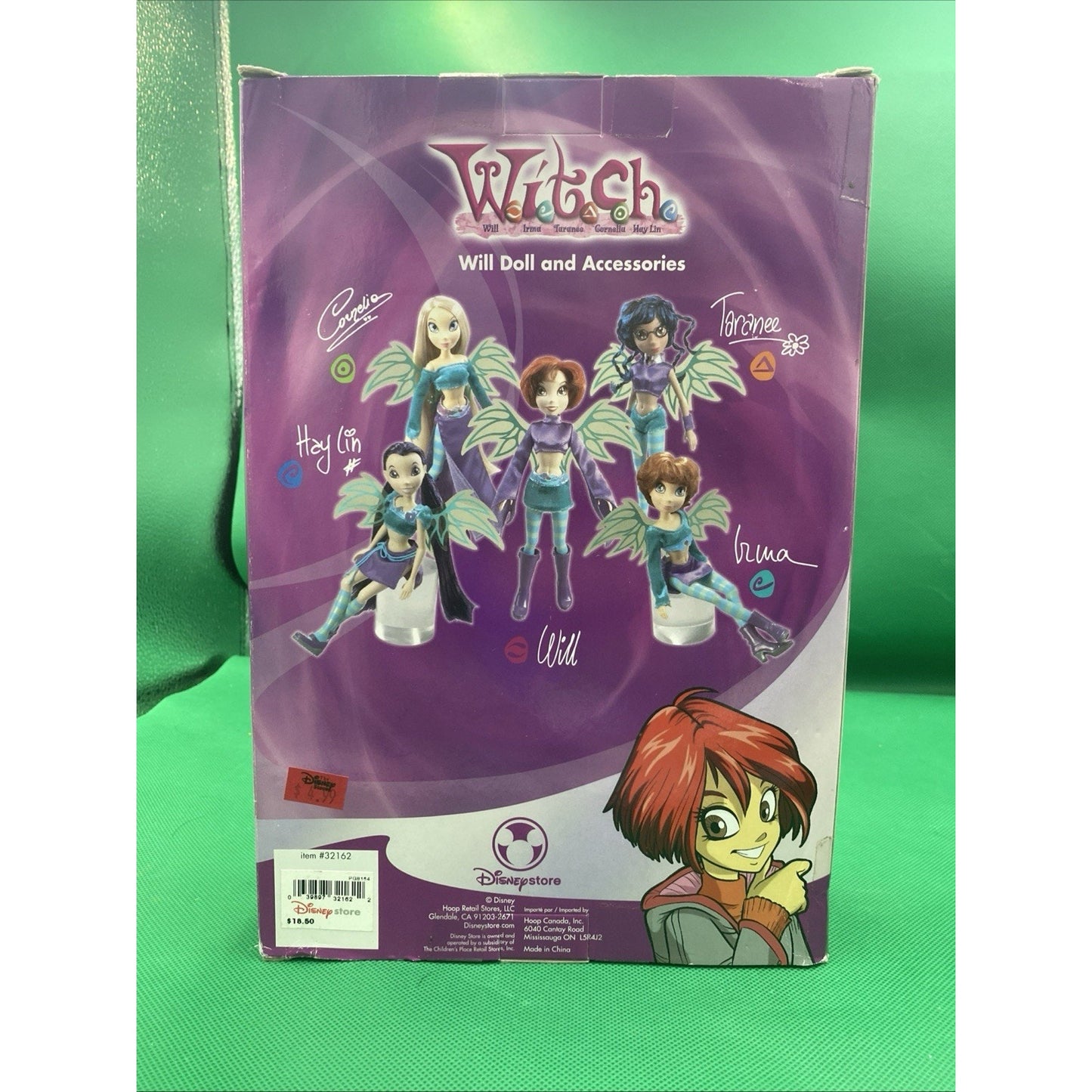 Disney W.I.T.C.H. Witch Doll Disney Store Exclusive Will -Grail (READ DESC)
