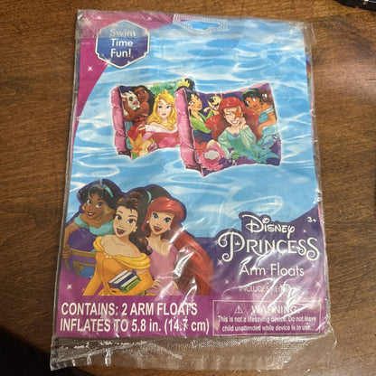 Disney Princess Swim Arm Floats Inflatable Swimming Pool Float 5.8"