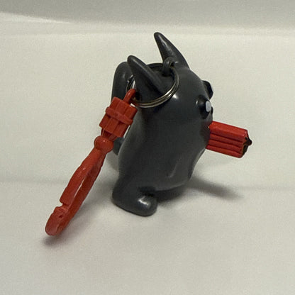 Exploding Kittens Devil Cat With TnT Keychain Backpack Clip