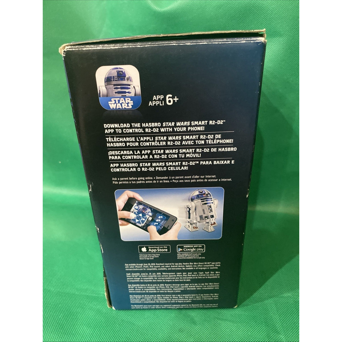 Hasbro Star Wars R2-D2 Remote Control Robot Rc Smart App [DAMAGED BOX]