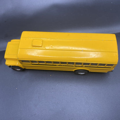Vintage Diecast School Bus - MB Wolverine Holding LLC - 5.5" Yellow Metal Toy