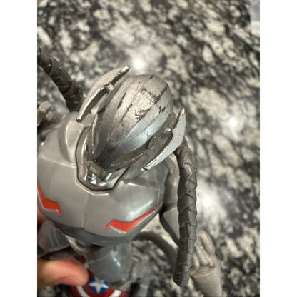 Hasbro Marvel Playmation Ultron Figure Display Base Plastic Gray Red Black 7in