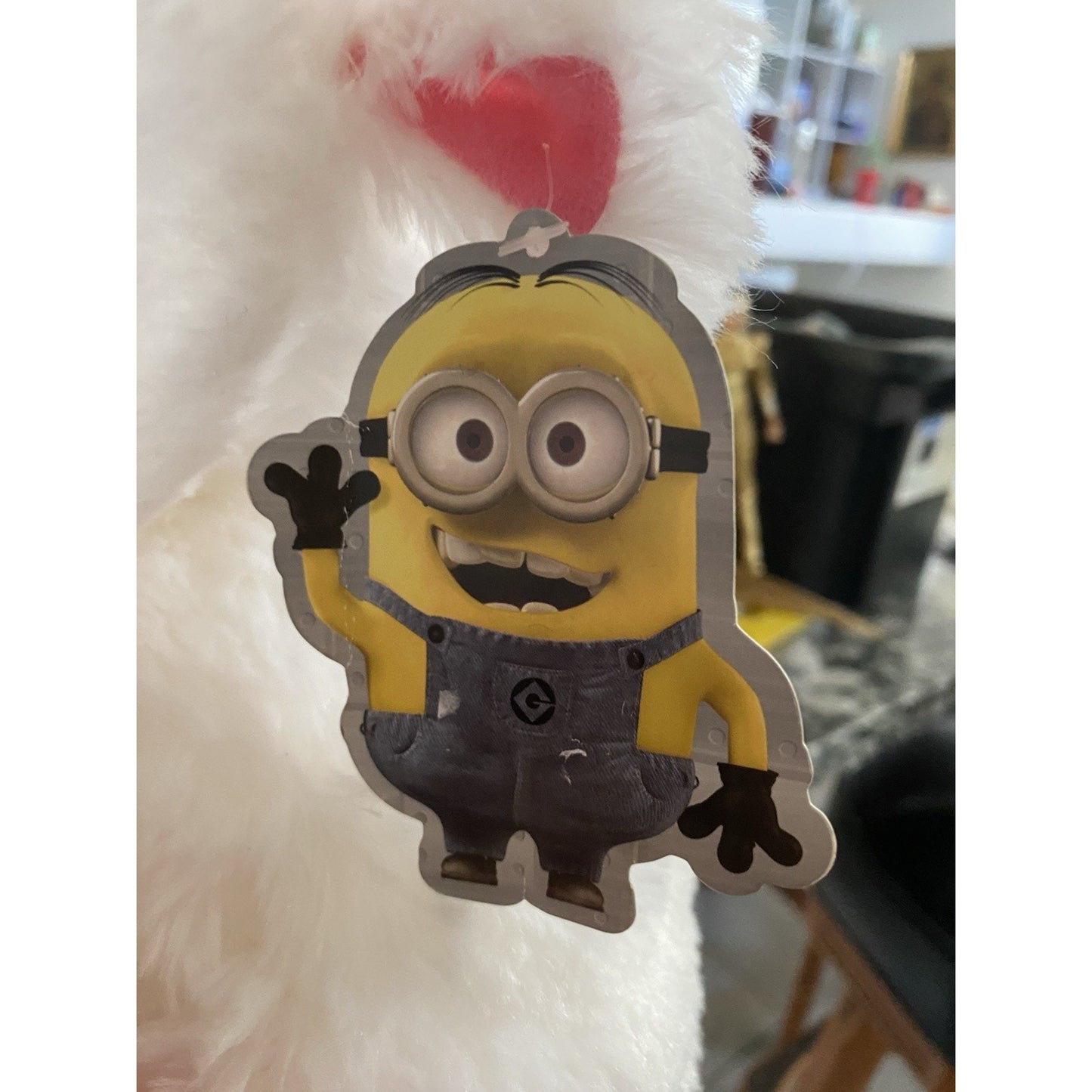 USJ Universal Studios Japan Minions Fluffy Unicorn Plush Pillow Cushion H 22.4 "