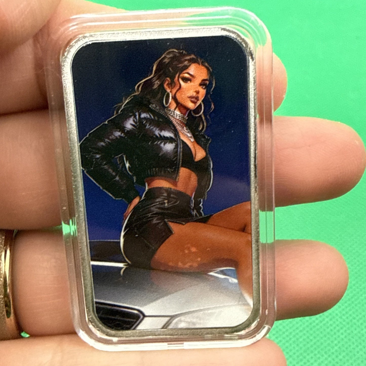 Bullion Baddies Series 7 Backstage Seduction Cashmere Kira 1 oz Silver Bar