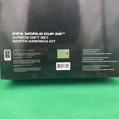 2026 FIFA World Cup Trucker Hat Beanie Water Bottle 3-Piece Gift Set NEW