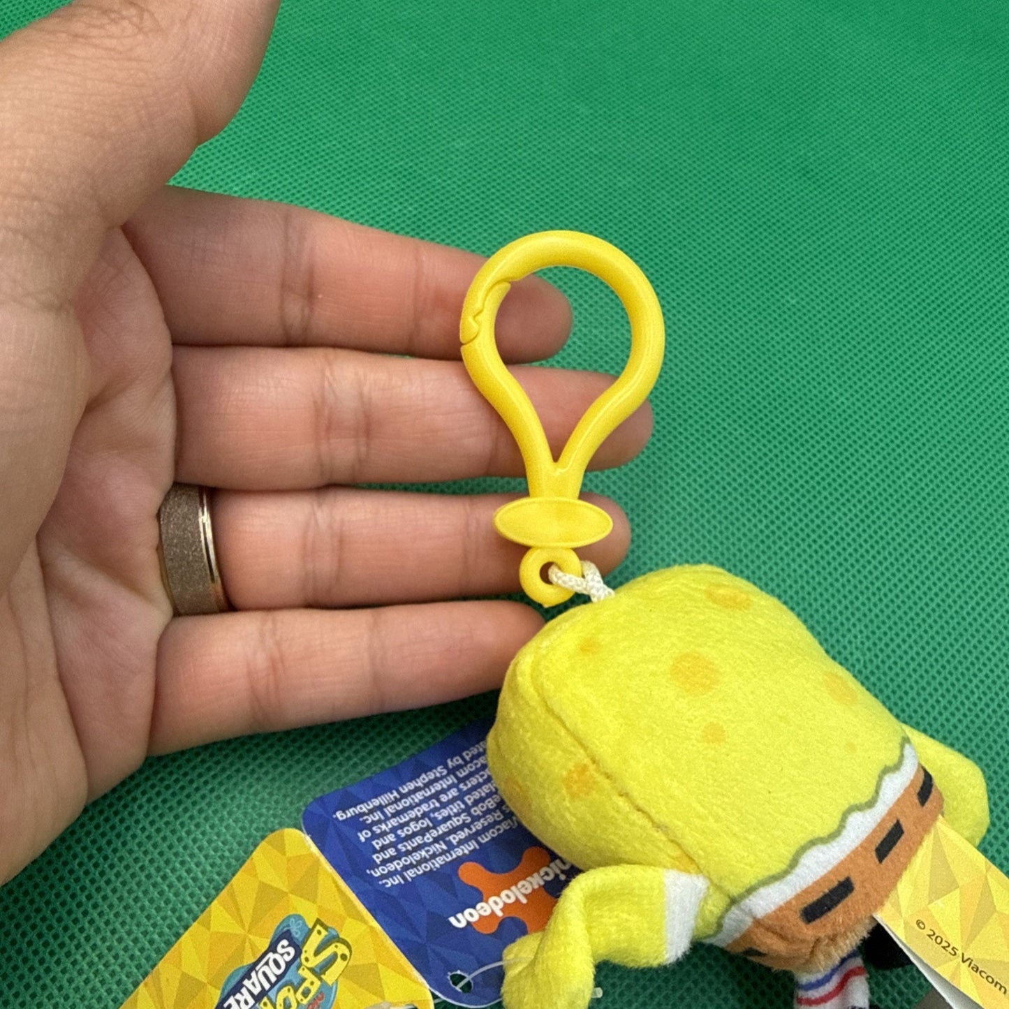 N.W.T. Nickelodeon SpongeBob SquarePants Viacom Mini Plush Keychain Stuffed