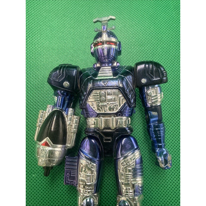 1996 Bandai Beetleborgs Metallix Blue Stinger Action Figure 5.75”
