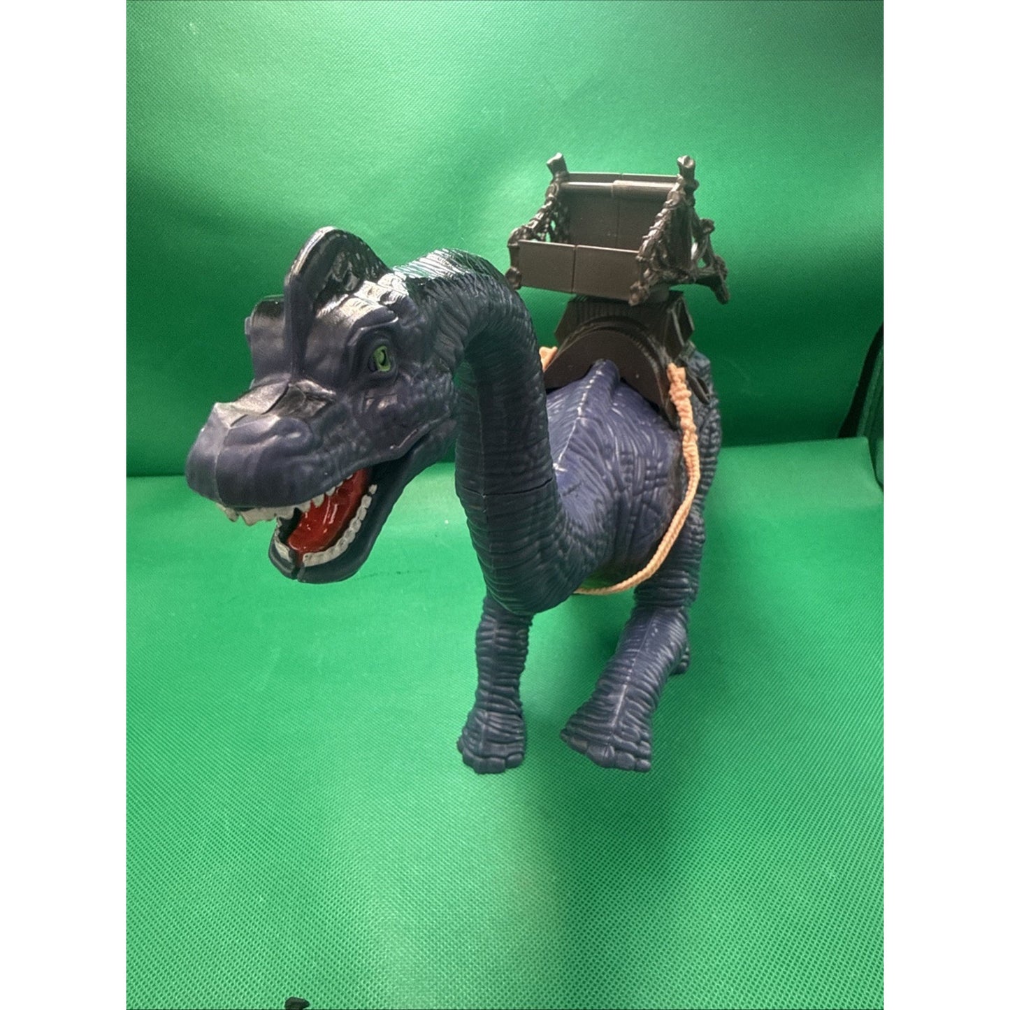 Quest Chap Mei 16" Purple/Gray Dinosaur With Saddle - Works! Missing Parts