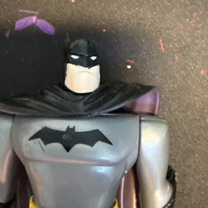 DC Comics Batman 5" Vintage 1998 Figure Kenner Gray Black Suit With Cape