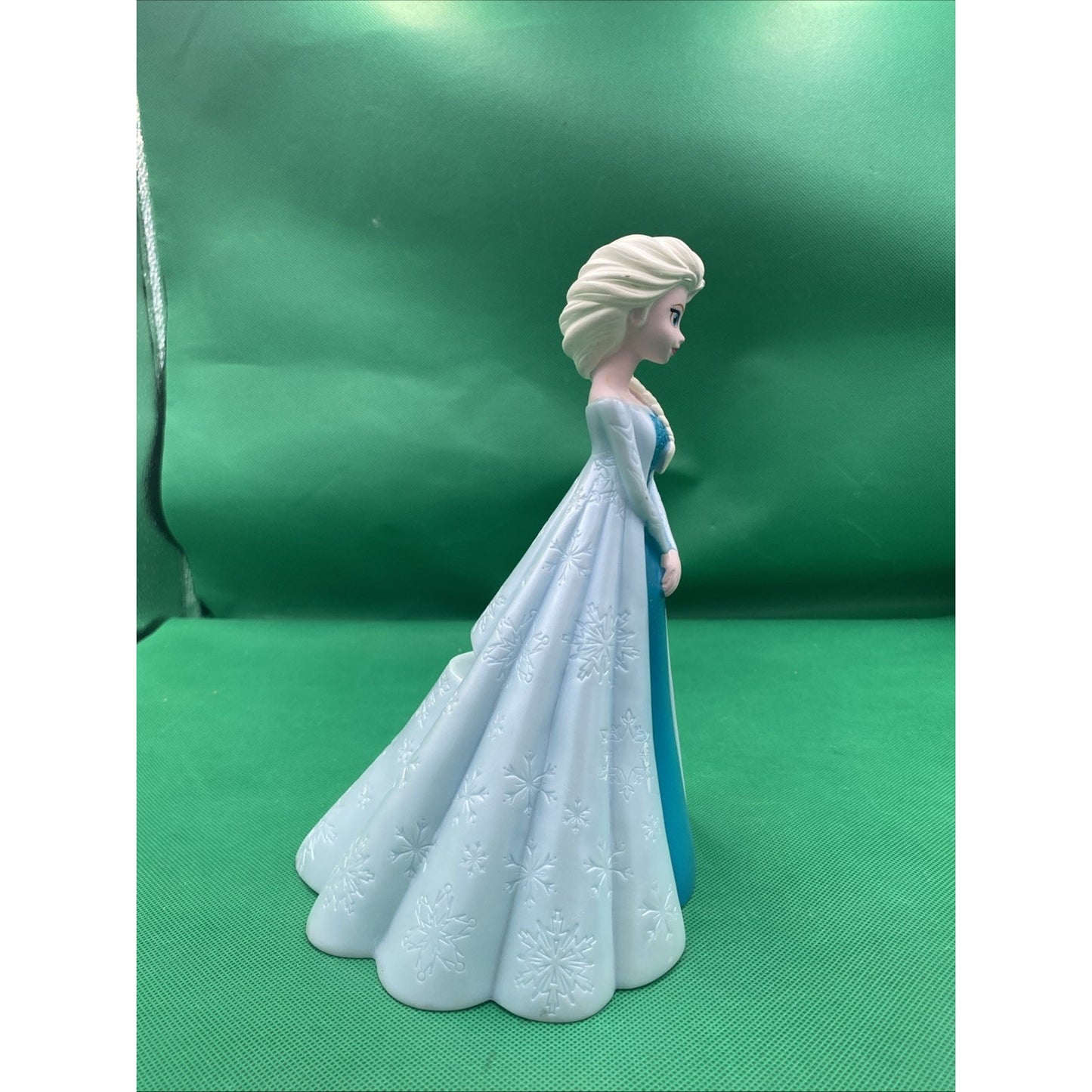 Disney Frozen Elsa Piggy Bank Plastic 6 Inch Collectible Blue Dress