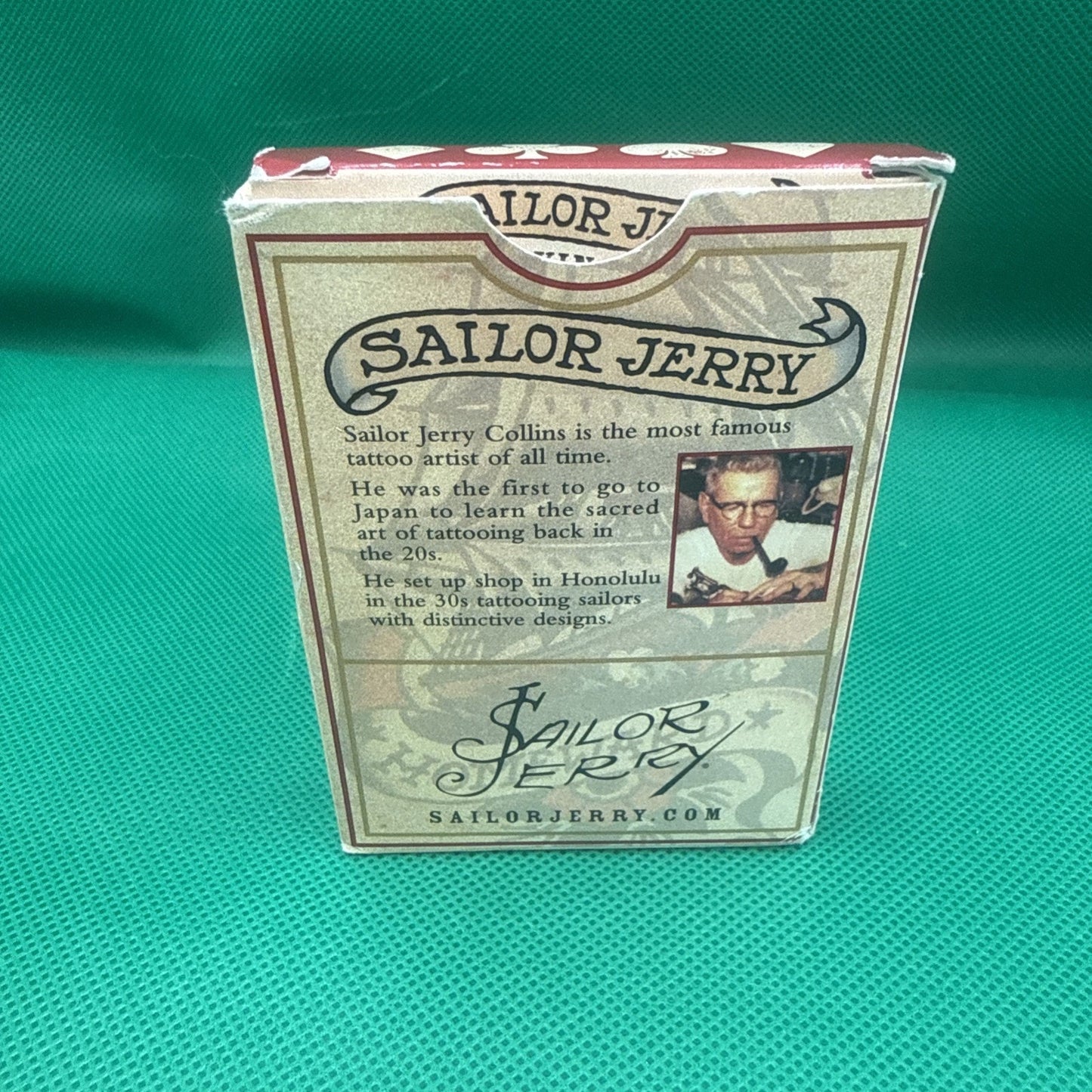 RARE SAILOR JERRY PLAYING CARDS HAWAII TATTOO PIRATE SHIP Opened