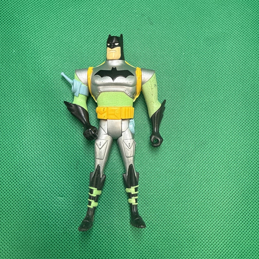 Batman 1999 Hasbro Dc Comics Batman 5" posable figure GREEN Yellow RARE!