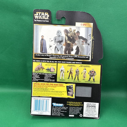 STAR WARS C-3PO METALIZED BODY W/ CARGO NET POTF 1997 Freeze Frame