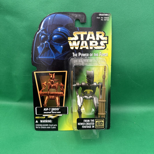 Vintage Star Wars POTF ASP-7 Droid Action Figure Kenner 3.75in MOC Sealed