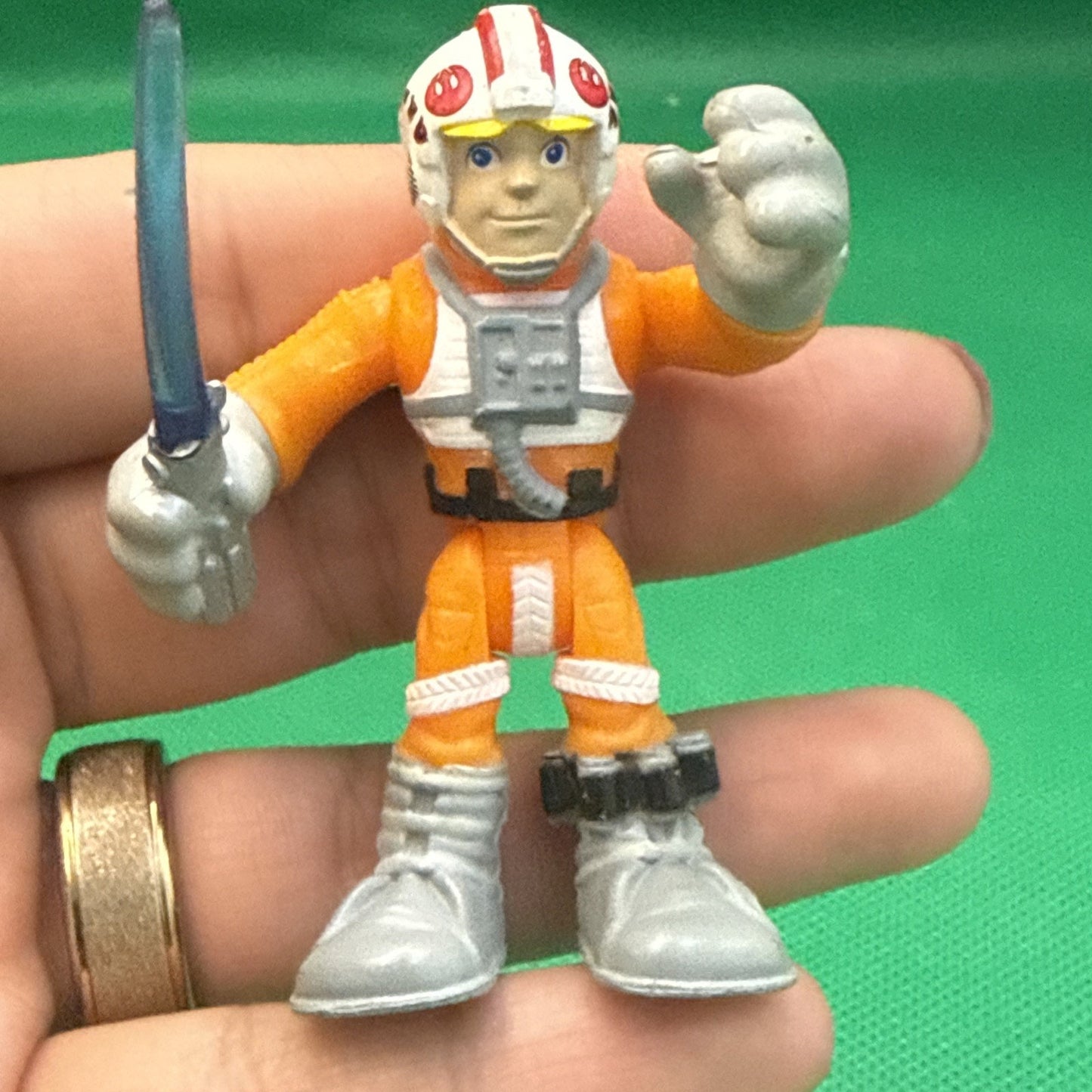 Playskool Heroes STAR WARS Galactic Heroes LUKE SKYWALKER Snowspeeder Figure