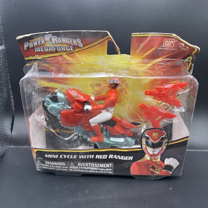 Bandai Power Rangers Samurai Red Ranger Mini Cycle Figure 2011 Sealed Toy