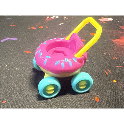 Gabby Doll House Benny Donut Shaped Baby Stroller Dollhouse Miniature Toy Rolls