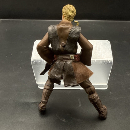 Star Wars AOTC Anakin Skywalker Tatooine Attack w/ Jedi Kick Hasbro 2001
