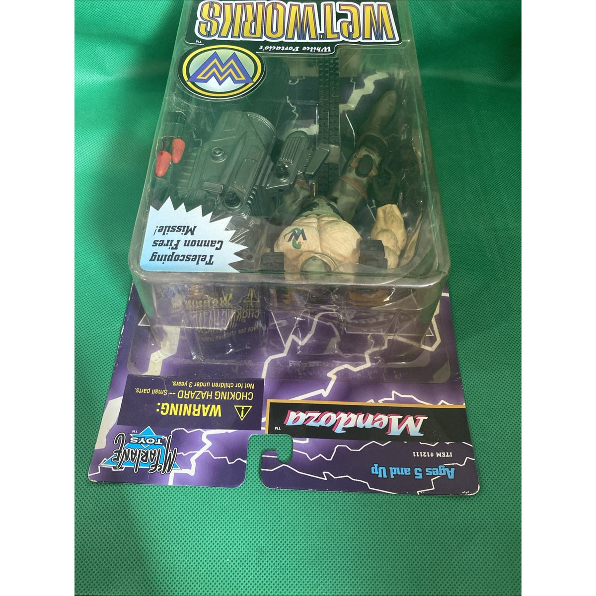 NIB Vintage 1996 McFarlane Wetworks Series 2 Mendoza Human Version Sealed Figure