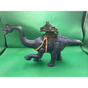 Quest Chap Mei 16" Purple/Gray Dinosaur With Saddle - Works! Missing Parts