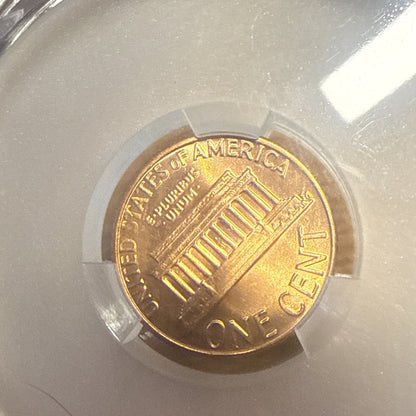 1980 1c Lincoln Memorial Cent ~ CAC MS66 RD