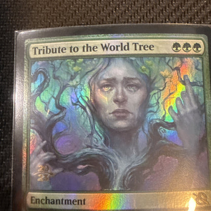 Tribute To The World Tree X1 Mtg March Of The Machine Nm Promo Pack Foil