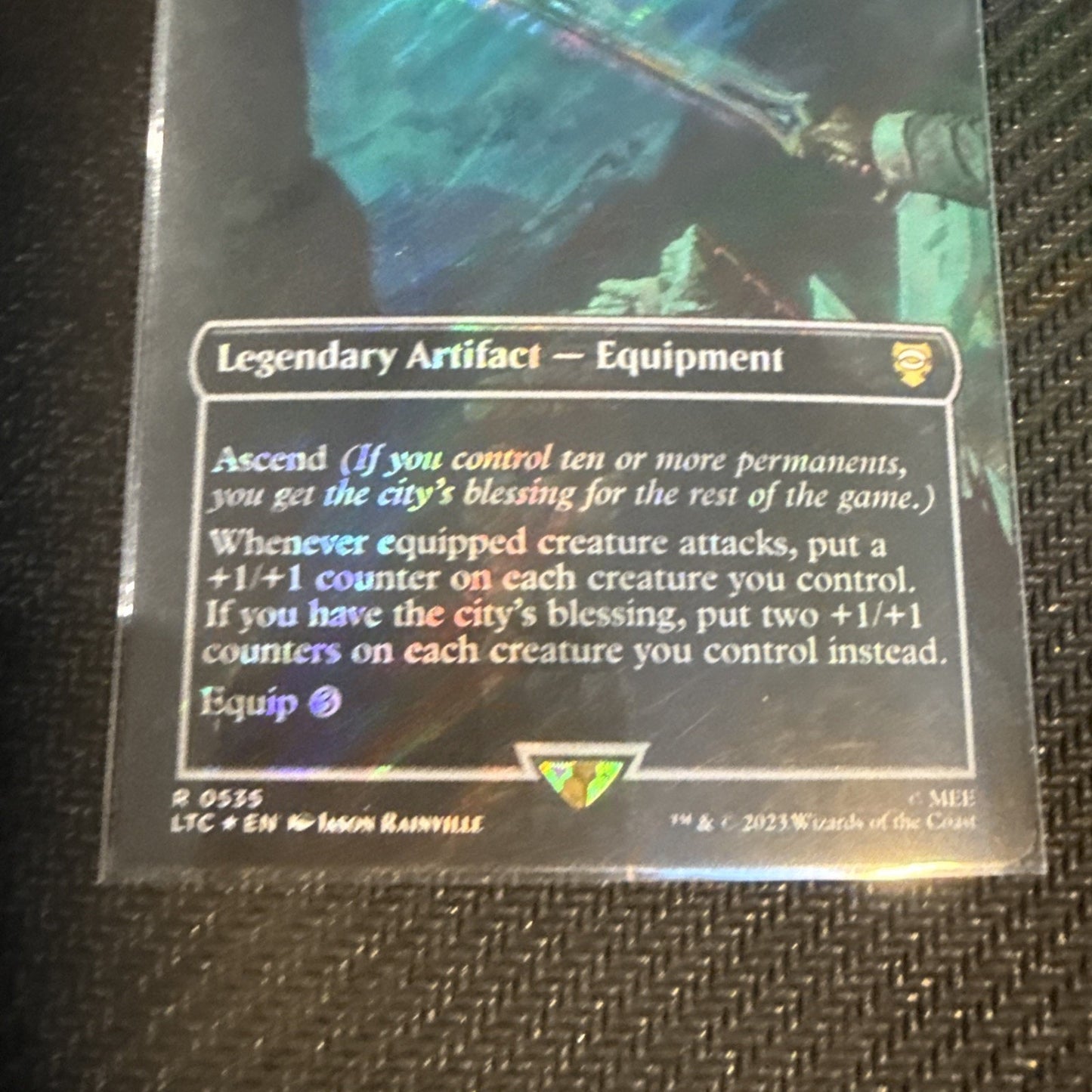 Anduril, Narsil Reforged (Borderless) Commander: the Lord of the Rings Foil