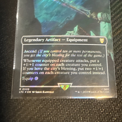 Anduril, Narsil Reforged (Borderless) Commander: the Lord of the Rings Foil