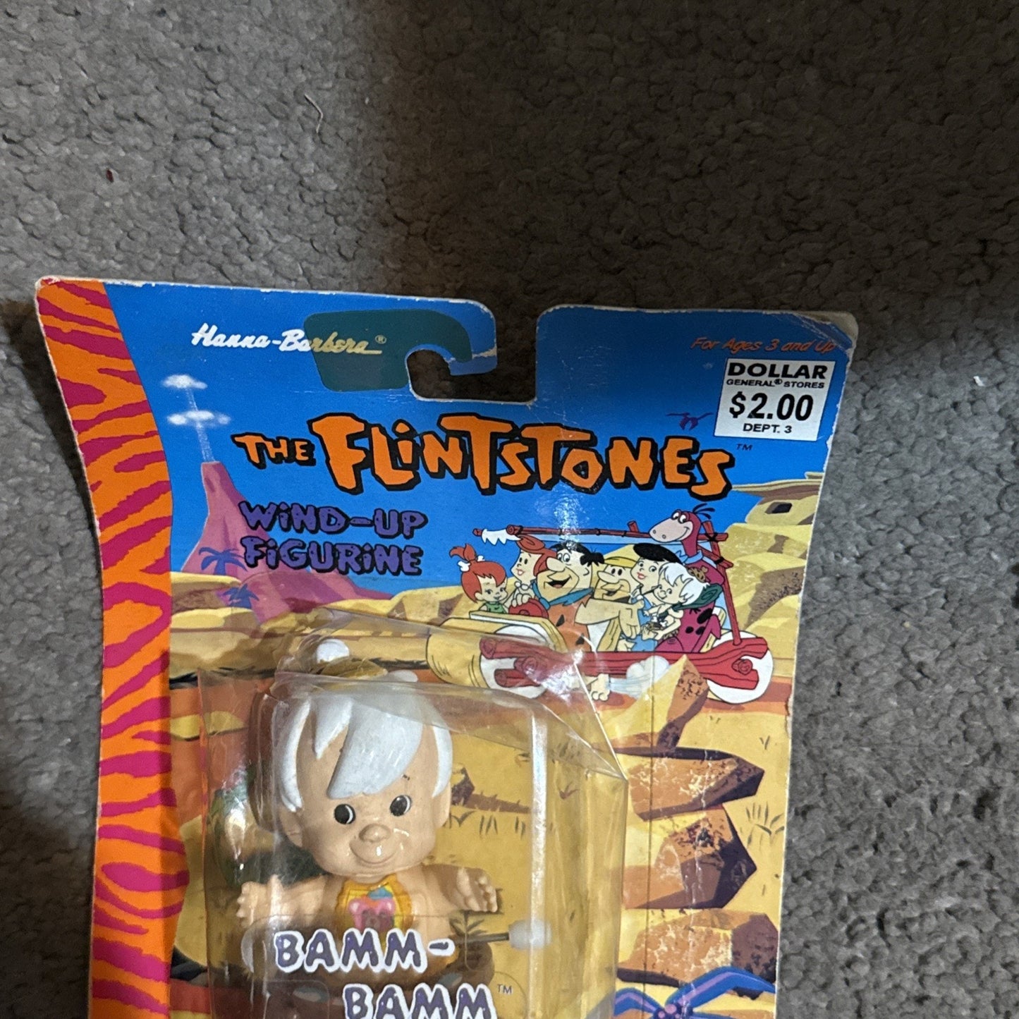 Vintage Flinstones Wind Up FIGURE Bamm Bamm 1994 Hanna Barbera