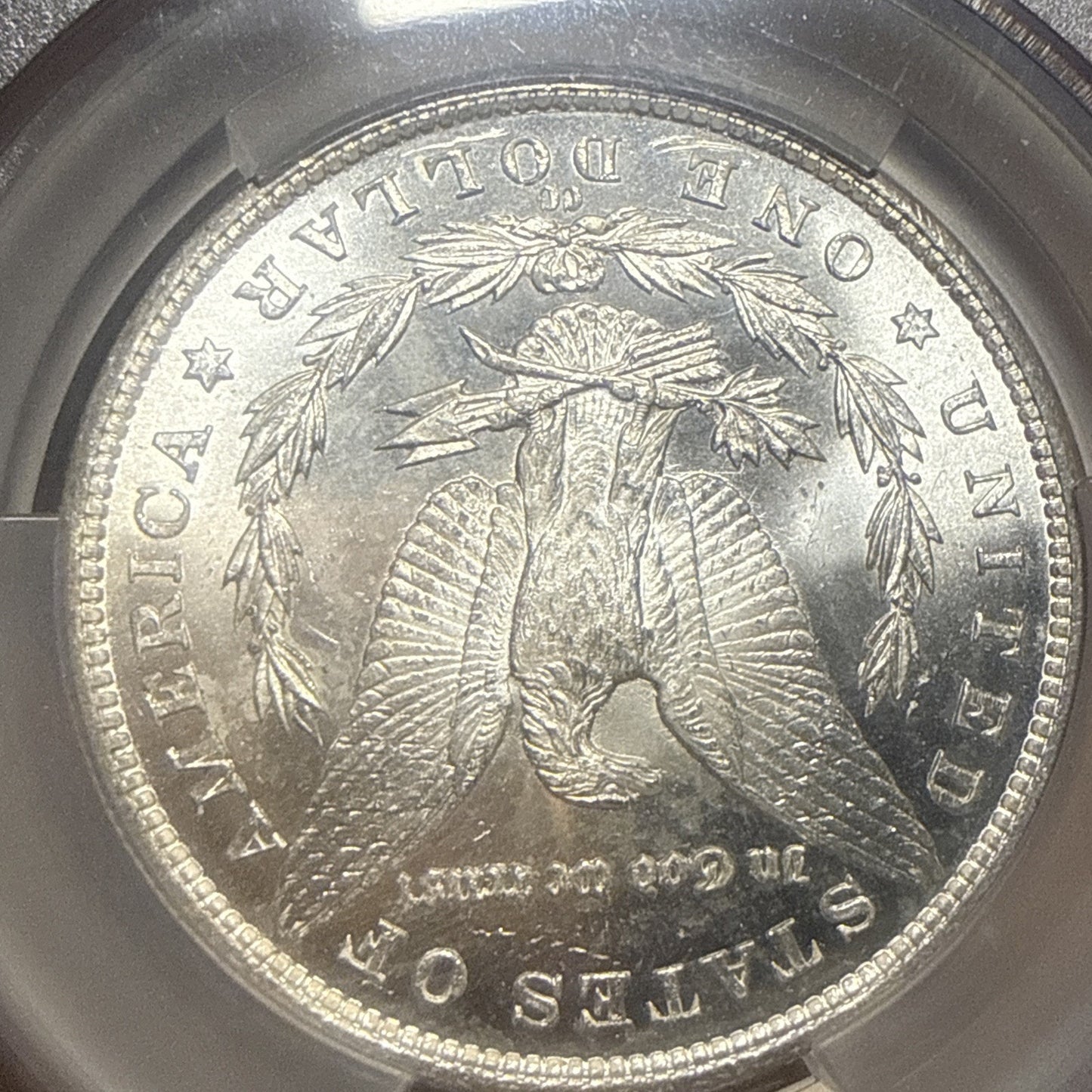 1883 CC $1 Morgan Silver Dollar Graded By CAC MS63 CAC Green Label
