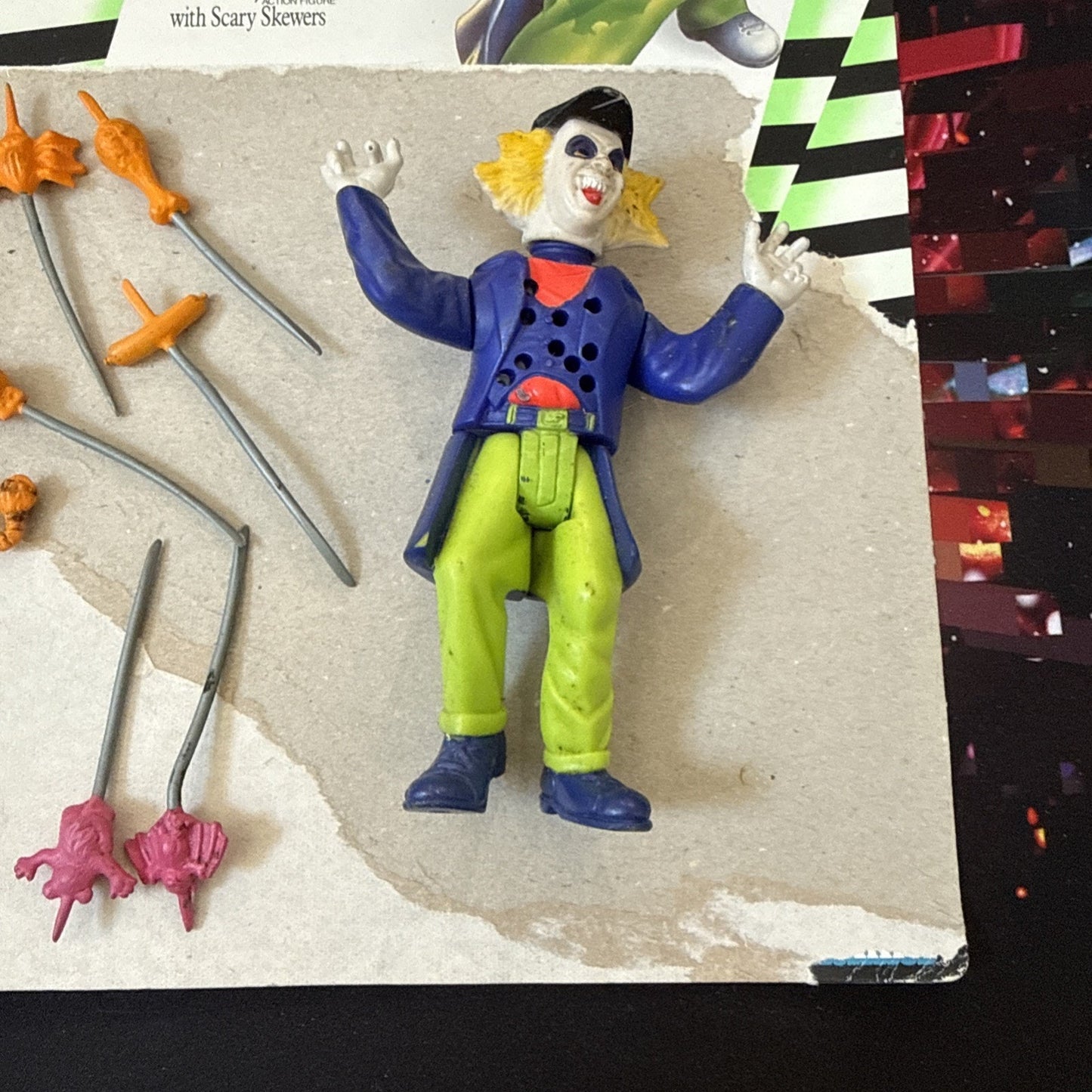 beetlejuice action figure shish kebab kenner 1989 kenner collectible Damaged