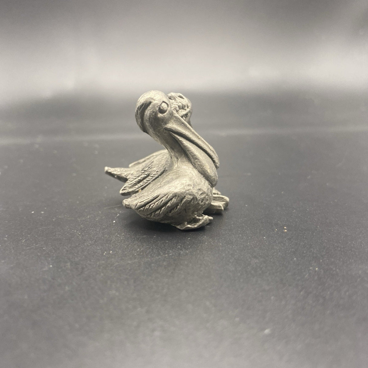 Vintage collectibles Hudson Pewter Noah’s Ark Pelican Pair #2185. Stamped 1981.