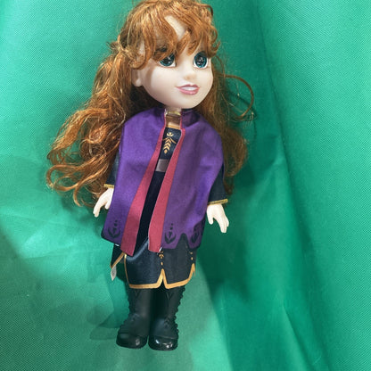 Jakks Pacific Disney Frozen 2 Anna Doll 14" Talks Sings Black Dress Red Hair