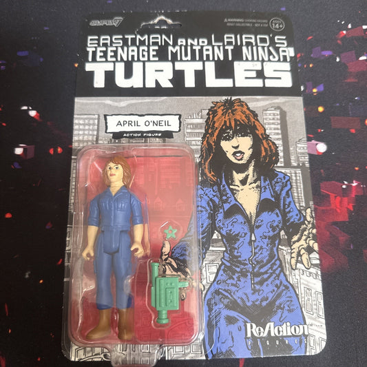 Super7 ReAction TMNT Comic April O’Neil Action Figure New Mutant Ninja Turtles