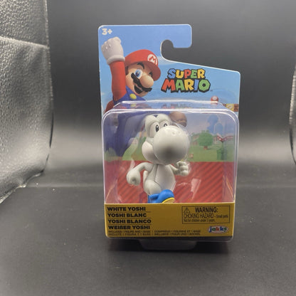 NEW Jakks Pacific 41145 World of Nintendo 2.5" Mario WHITE YOSHI Mini-Figure