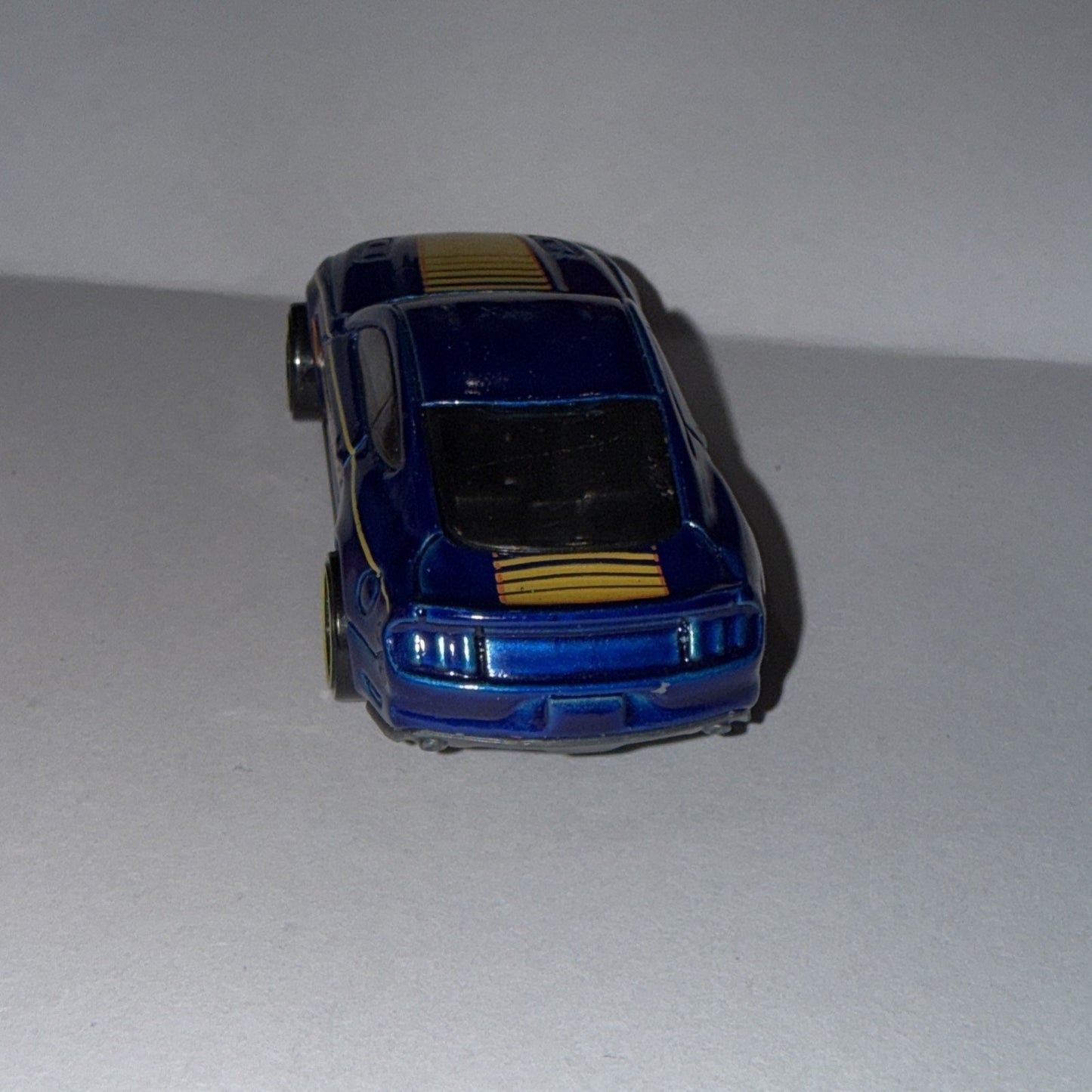 Hot Wheels Ford Mustang GT Diecast Blue & Yellow Car (2015)