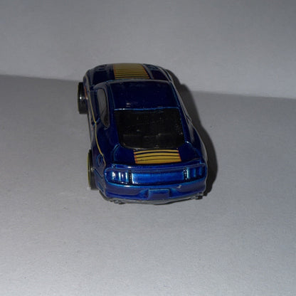 Hot Wheels Ford Mustang GT Diecast Blue & Yellow Car (2015)