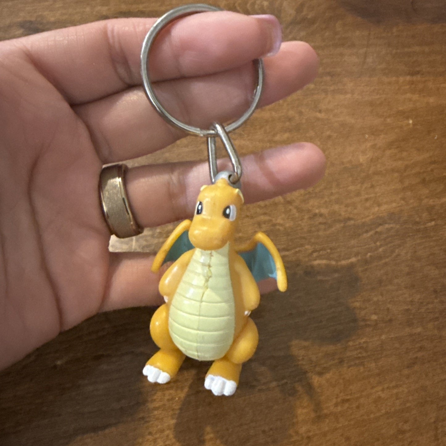 Vntg 1999 Dragonite Keychain Burger King Pokemon Zipper Pull Figure Kids Meal