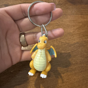 Vntg 1999 Dragonite Keychain Burger King Pokemon Zipper Pull Figure Kids Meal