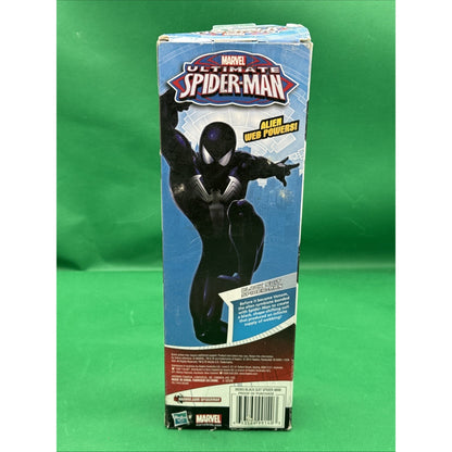 Marvel's Ultimate Spider-Man Hasbro Titan Hero Series Black Suit Figure 12" New